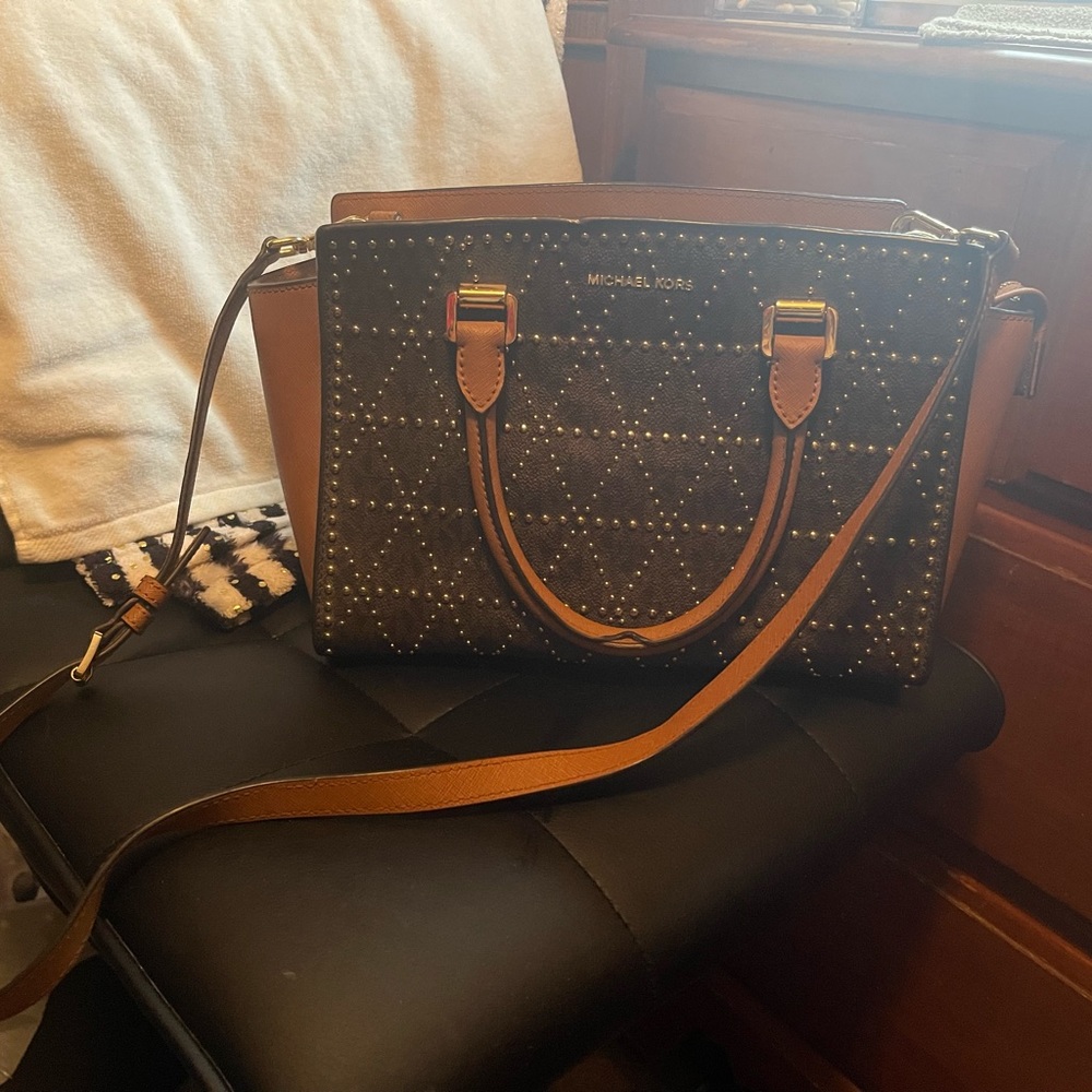 Gently Used Studded Michael Kors Purse